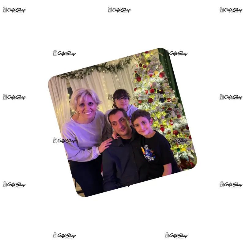 Suport coster, din lemn, set 6 bucati, personalizat